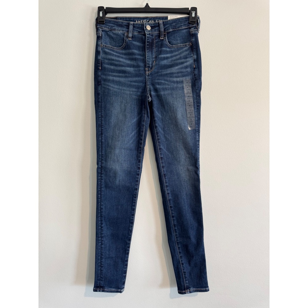 American Eagle Next Level‎ Stretch Jegging Womens 4 Dark Atlantic High Rise